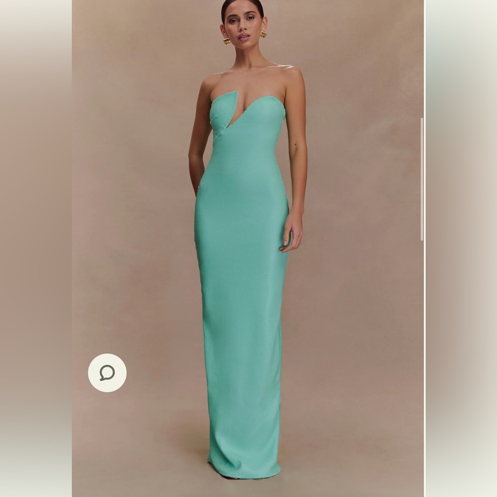 Meshki Winston strapless sequin maxi dress
